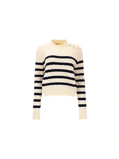 Shop Moncler 1952 Sweater In Off White