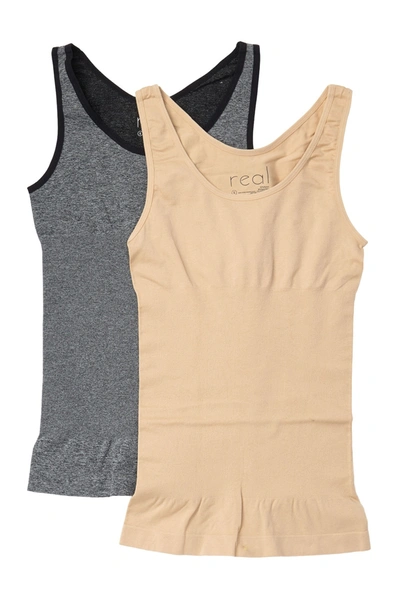 Shop Real Underwear Lucy Shaping Tank Top In H Grey Nude