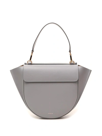 Shop Wandler Hortensia Medium Shoulder Bag In Grey