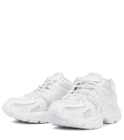 Shop Vetements X Reebok Spike Runner 200 Sneakers In White