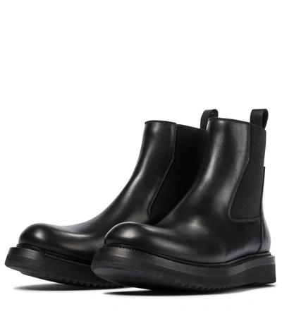 Shop Rick Owens Beatle Creeper Leather Chelsea Boots In Black