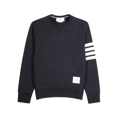 Shop Thom Browne Navy Cotton Sweatshirt