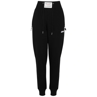 Shop Adam Selman Sport Black Jersey Sweatpants