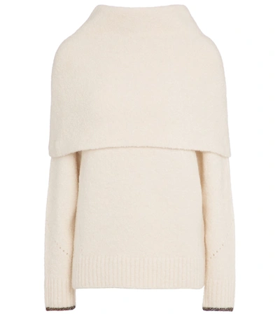 Shop Proenza Schouler Alpaca And Wool-blend Sweater In White