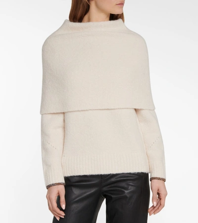 Shop Proenza Schouler Alpaca And Wool-blend Sweater In White