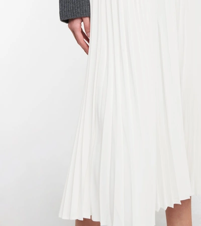 Shop Co Essentials Pleated Midi Skirt In White