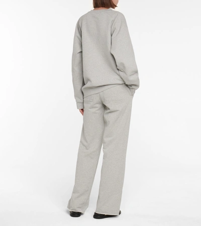 Shop Helmut Lang Cotton Jersey Sweatshirt In Grey