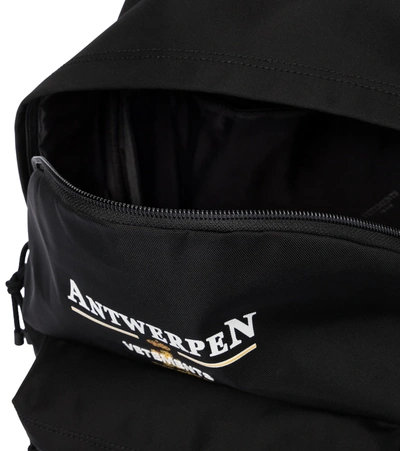 Shop Vetements Antwerp Logo Backpack In Black