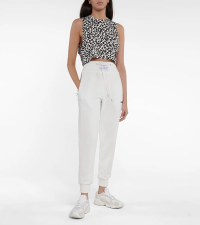 Shop Adam Selman Sport Sleep Leopard Printed Top In White