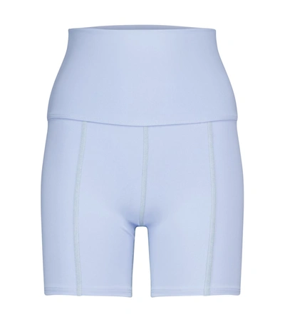 Shop Live The Process Geometric Shorts In Blue