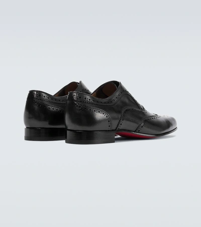 Shop Christian Louboutin Platerboy Flat Derby Shoes In Black