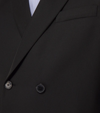 Valentino Double-breasted Blazer In Black