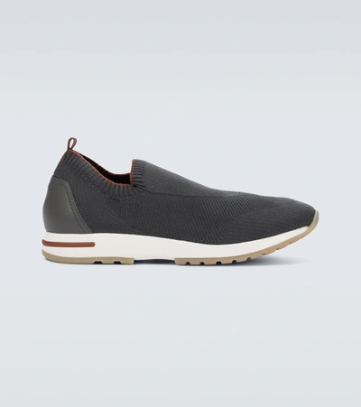 Shop Loro Piana 360 Lp Flexy Walk Wish® Sneakers In Grey
