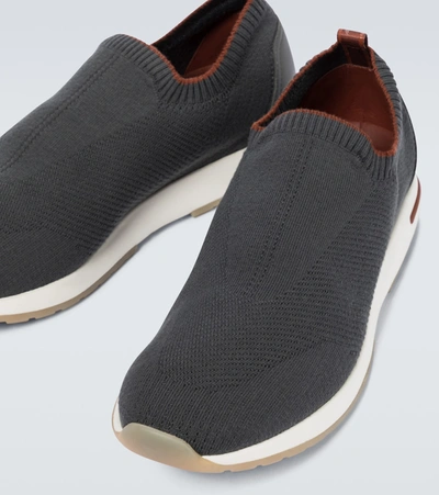 Shop Loro Piana 360 Lp Flexy Walk Wish® Sneakers In Grey