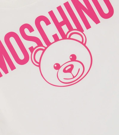 Shop Moschino Logo Stretch-cotton T-shirt And Leggings Set In Pink