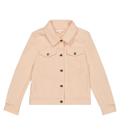 Shop Chloé Cotton-blend Jacket In Pink