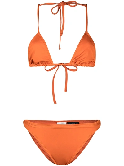 Shop Jacquemus Le Maillot Bikini Set In Orange
