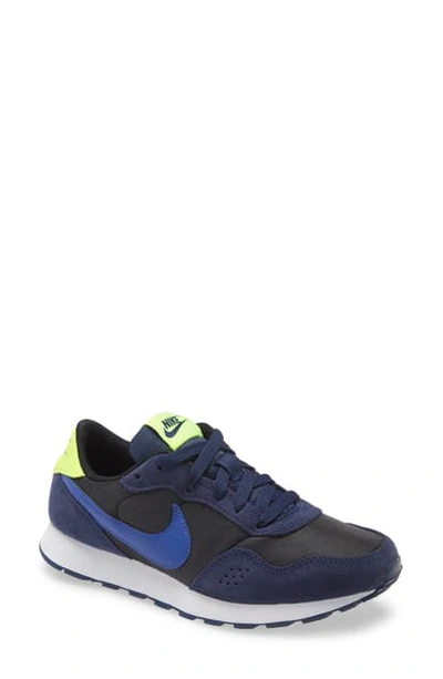 Shop Nike Md Valiant Sneaker In Black/ Blue/ Navy/ Volt