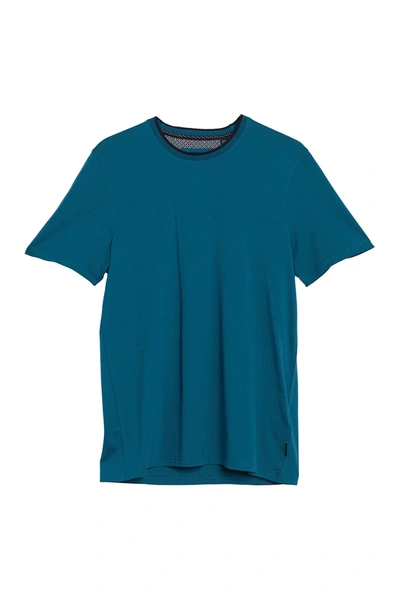 Shop Ted Baker Solid T-shirt In Teal