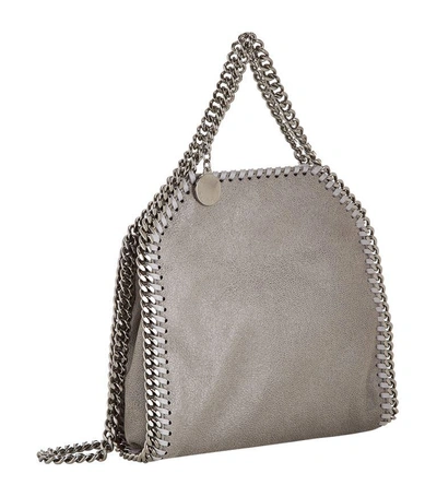 Shop Stella Mccartney Falabella Tiny Tote In Grey