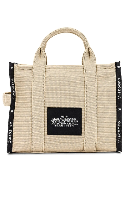 Marc Jacobs Women Beige Canvas The Tote Shopping Bag In Warm Sand
