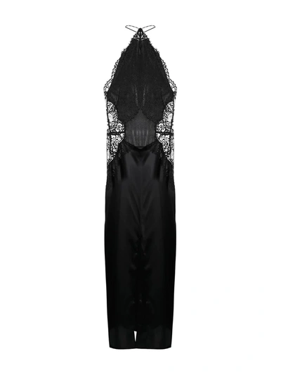Shop La Perla Lace-detail Nightdress In Black