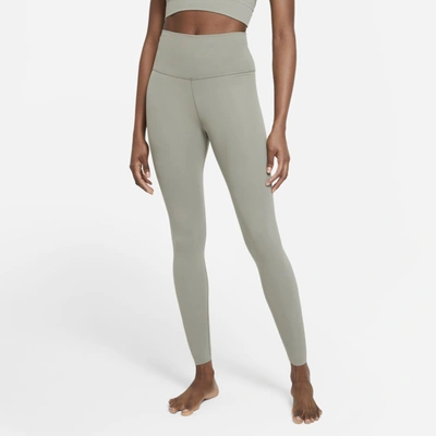 Shop Nike Women's  Yoga Dri-fit Luxe High-waisted 7/8 Infinalon Leggings In Green