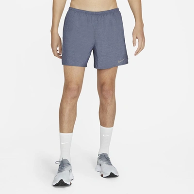 Shop Nike Men's Challenger 5" Brief-lined Running Shorts In Blue