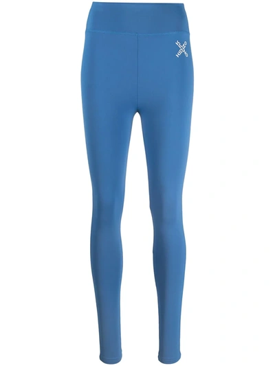 Shop Kenzo Sport Little X Leggings In Blue