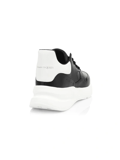 Shop Alexander Mcqueen Oversized Runner In Black White