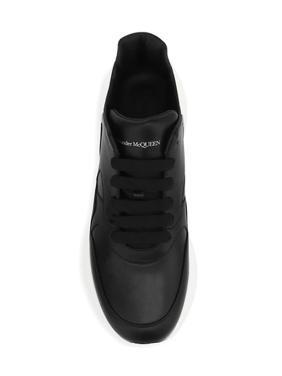 Shop Alexander Mcqueen Oversized Runner In Black White