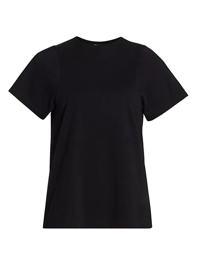 Shop Totême Women's Curved Seam T-shirt In Black