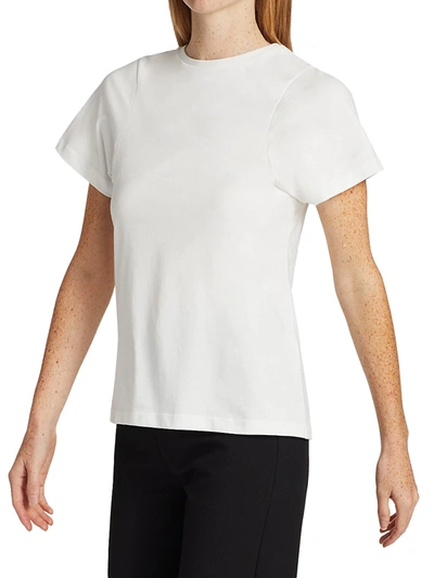 Shop Totême Women's Curved Seam T-shirt In Black
