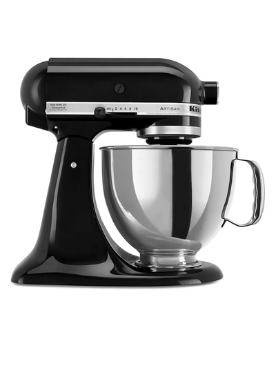 Shop Kitchenaid Artisan Design Series 5-quart Tilt-head Stand Mixer With Glass Bowl In Onyx Black