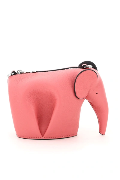 Shop Loewe Elephant Pouch Chain In Pink