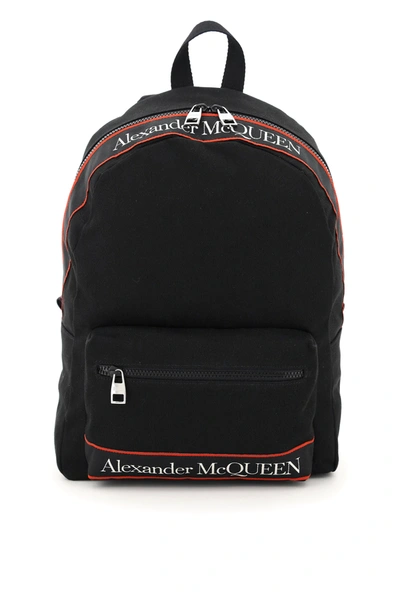 Shop Alexander Mcqueen Metropolitan Selvedge Backpack In Black