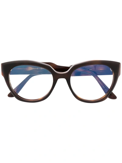 Shop Marni Eyewear Cat-eye Frame Glasses In Black