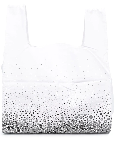 10 Corso Como Spot Print Tote Bag In White
