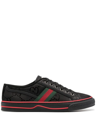 Shop Gucci Off The Grid Gg Supreme Low-top Sneakers In Black