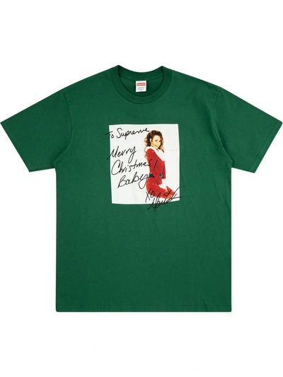 Shop Supreme Mariah Carey Photograph-print T-shirt In Green