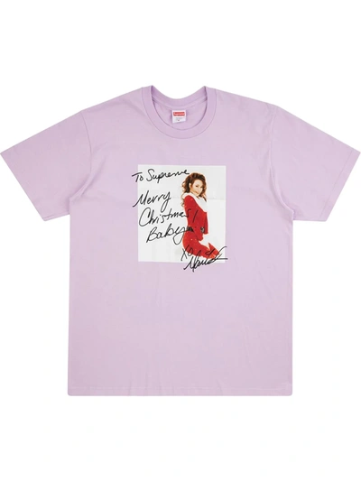 Shop Supreme Mariah Carey-print T-shirt In Purple