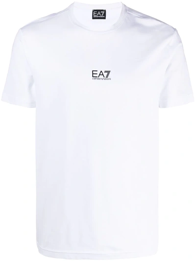 Shop Ea7 Print T-shirt In White