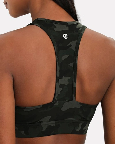 Shop All Access Front Row Sports Bra In Black/army