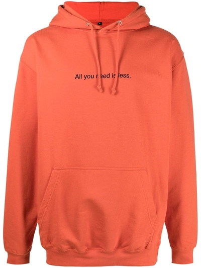 Shop Famt All You Need Drawstring Hoodie In Orange