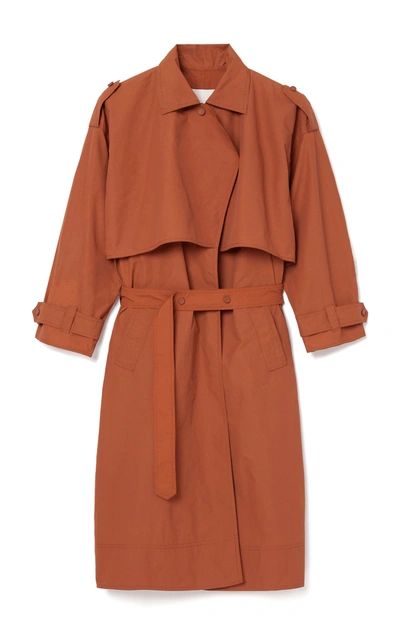 Shop Aeron Kamala Belted Trench Coat In Brown