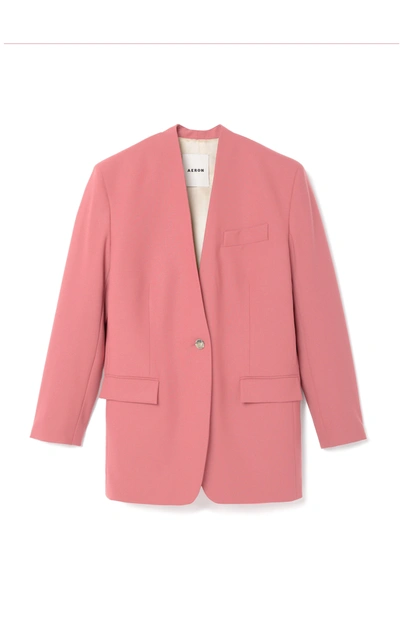 Shop Aeron Anjali Slit Back Cady Blazer In Pink