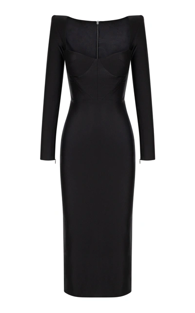 Shop Alex Perry Women's Lennon Jersey Midi Dress In Black