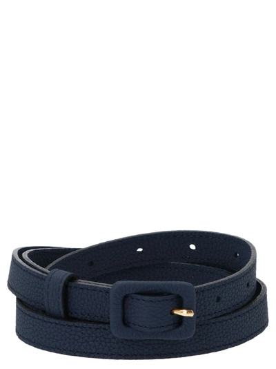 Shop Agnona Belt In Blue