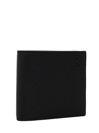 Shop Loewe Anagram Wallet Black