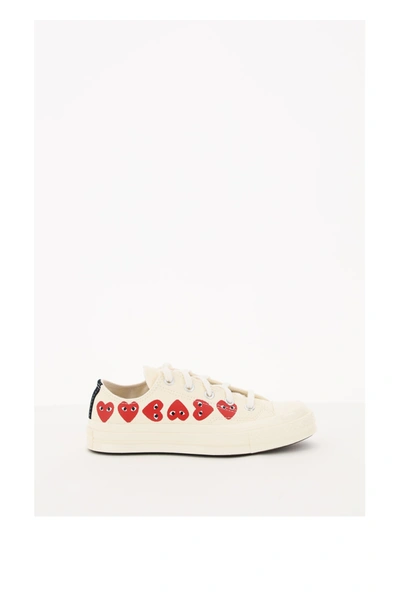 Shop Comme Des Garçons Play Chuck 70 Sneakers In Off White (white)